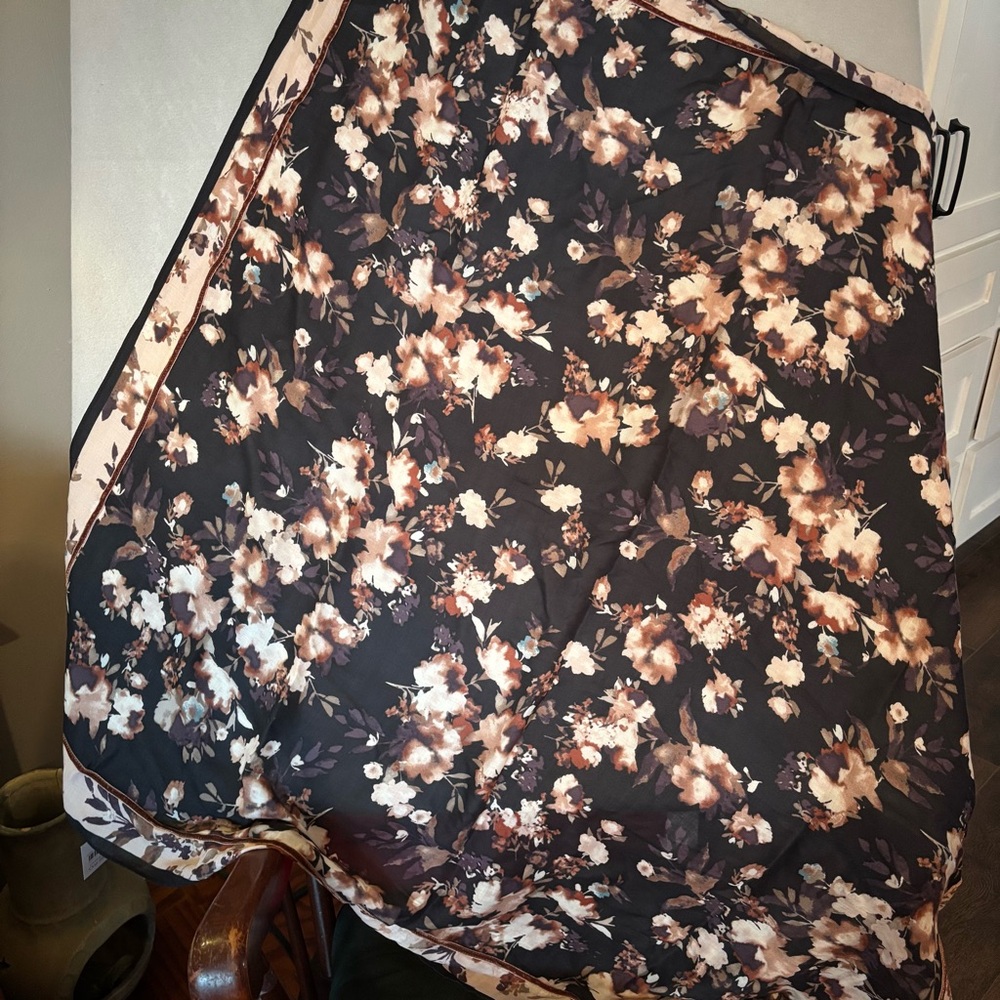 J. Jill square scarf, new with tags. 100% modal rayon